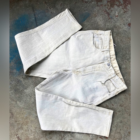 American Royal Off White High Rise Straight Leg Denim - Picture 6 of 9